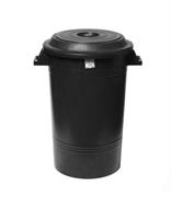 BIDONE 100 LT. NERO C/COPERCHIO