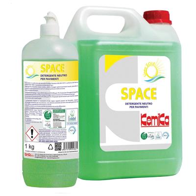 SPACE KG 5 DETERGENTE NEUTRO PER PAVIMENTI ECOLABEL CON COMPONEN