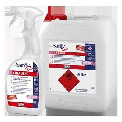 XTRA-ALKO DETERGENTE IGIENIZZANTE A BASE ALCOLICA 500 ML SUTTER
