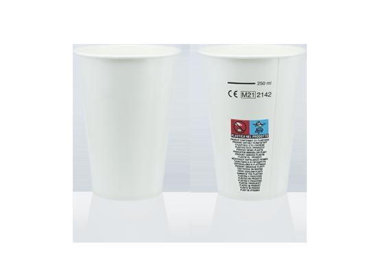 BICCHIERE CARTA 180 CC. PER BEVANDE FREDDE 20 CF. X 50 PZ.