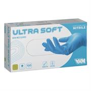 GUANTO IN NITRILE S/P 3GR VAM ULTRA SOFT BLU 100 PZ TG. S