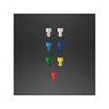 TAPPI ALETTATI 12 MM AZZURRI CF/