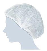 CUFFIA MONOUSO TNT CLIP BIANCA 53 CM