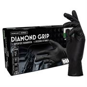 GUANTI IN NITRILE NERI DIAMOND GRIP BLACK S/P 50 PZ TG.L
