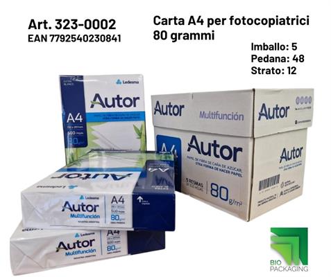 CARTA A4 AUTOR 80GR 500FF