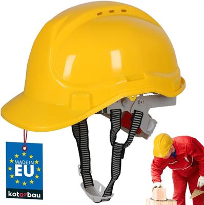 ELMETTO GIALLO DI SEGUREZZA OMOLOGATO
